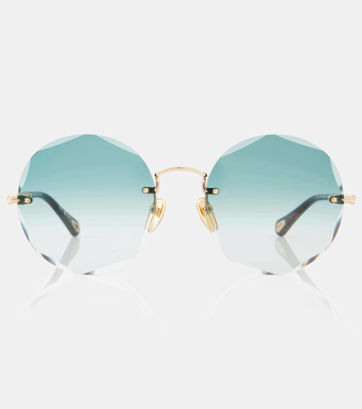 Chloé Scalloped round sunglasses
