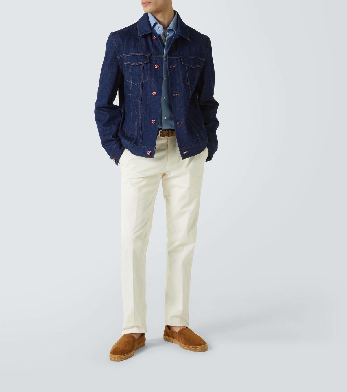Kiton Leather espadrilles