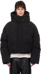 Entire Studios Black MML Hooded Puffer Down Jacket
