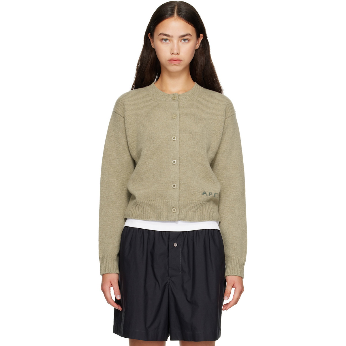 A.P.C. Beige Lila Cardigan