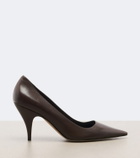 The Row Liisa leather pumps
