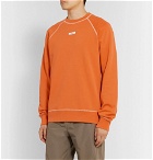 Très Bien - Logo-Appliquéd Loopback Cotton-Jersey Sweatshirt - Orange