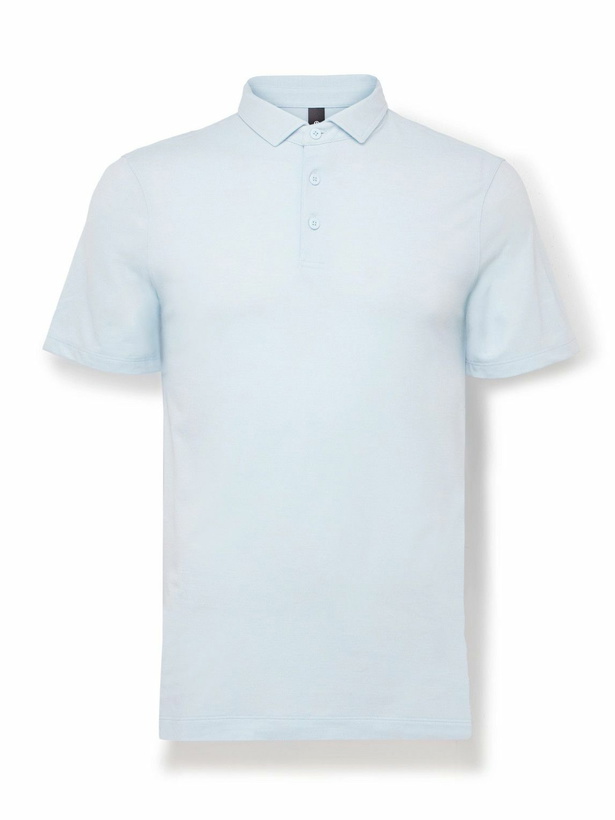 Photo: Lululemon - Evolution Slim-Fit Stretch Recycled-Jersey Golf Polo Shirt - Blue