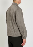 Les Deux Checked Woven Jacket Beige