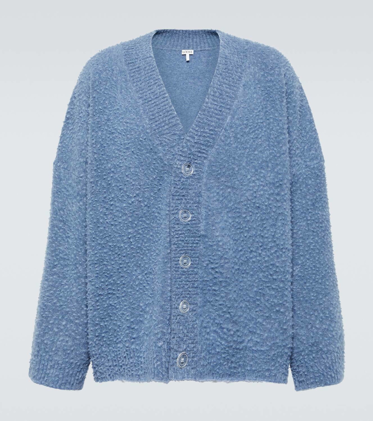 Loewe V-neck wool-blend cardigan Loewe