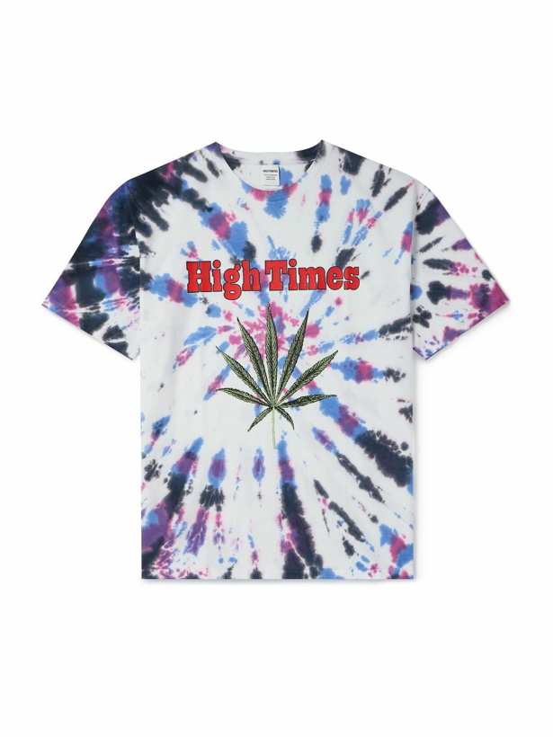 Photo: Wacko Maria - High Times Tie-Dyed Printed Cotton-Jersey T-shirt - White