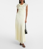 Proenza Schouler Tamara draped crêpe jersey maxi dress