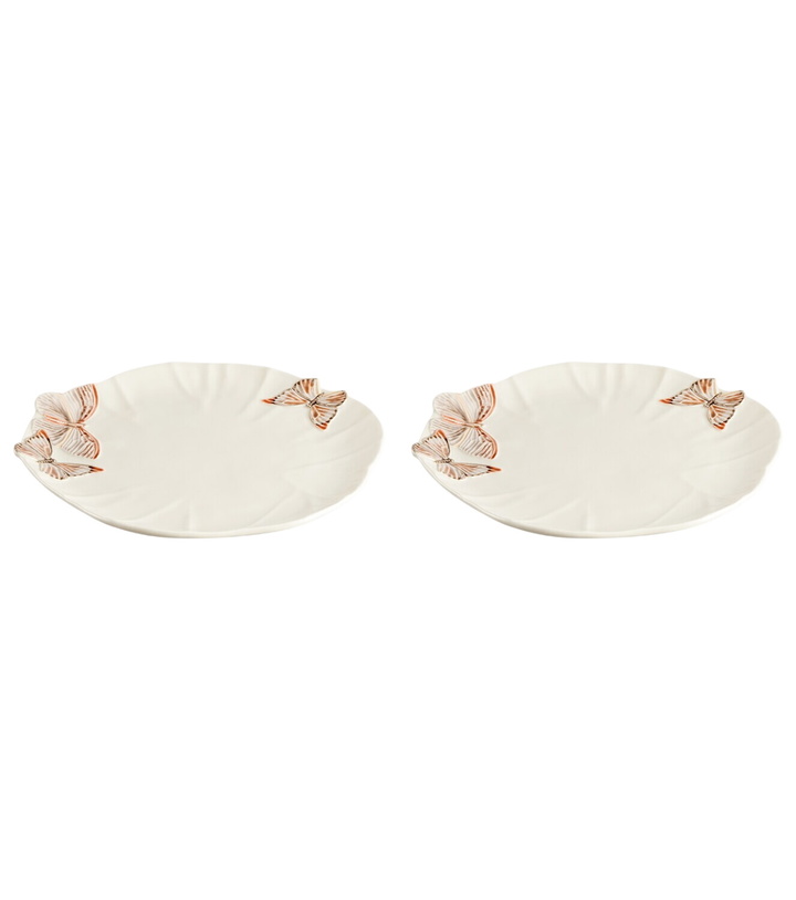 Photo: Bordallo Pinheiro Set of 2 ceramic charger plates by Claudia Schiffer