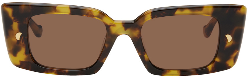 【Namushka】ブラウン Azalea サングラス Azalea - Bio-Plastic Cat-Eye Sunglasses - Brown – Nanushka