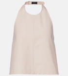 Wardrobe.NYC Halterneck cotton-blend top