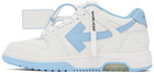 Off-White White & Blue Out Of Office Sneakers