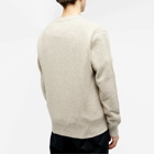 AMI Paris Men's Tonal Heart Cashmere Crew Knit in Champagne