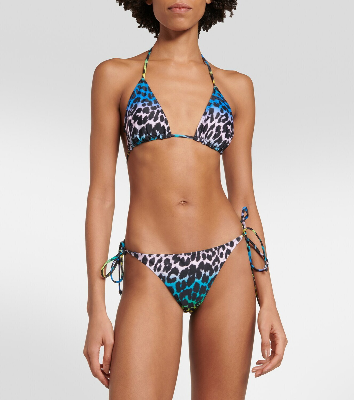 Ganni leopard discount print bikini