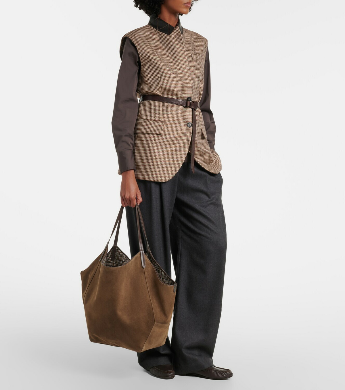 Brunello Cucinelli Medium suede tote bag