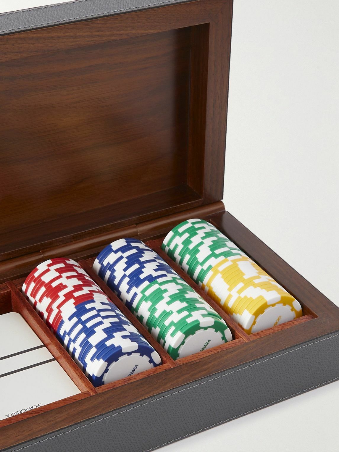 Poker Set Case Giobagnara in Leather