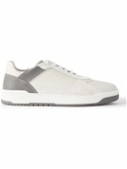 Brunello Cucinelli - Suede and Leather Sneakers - White
