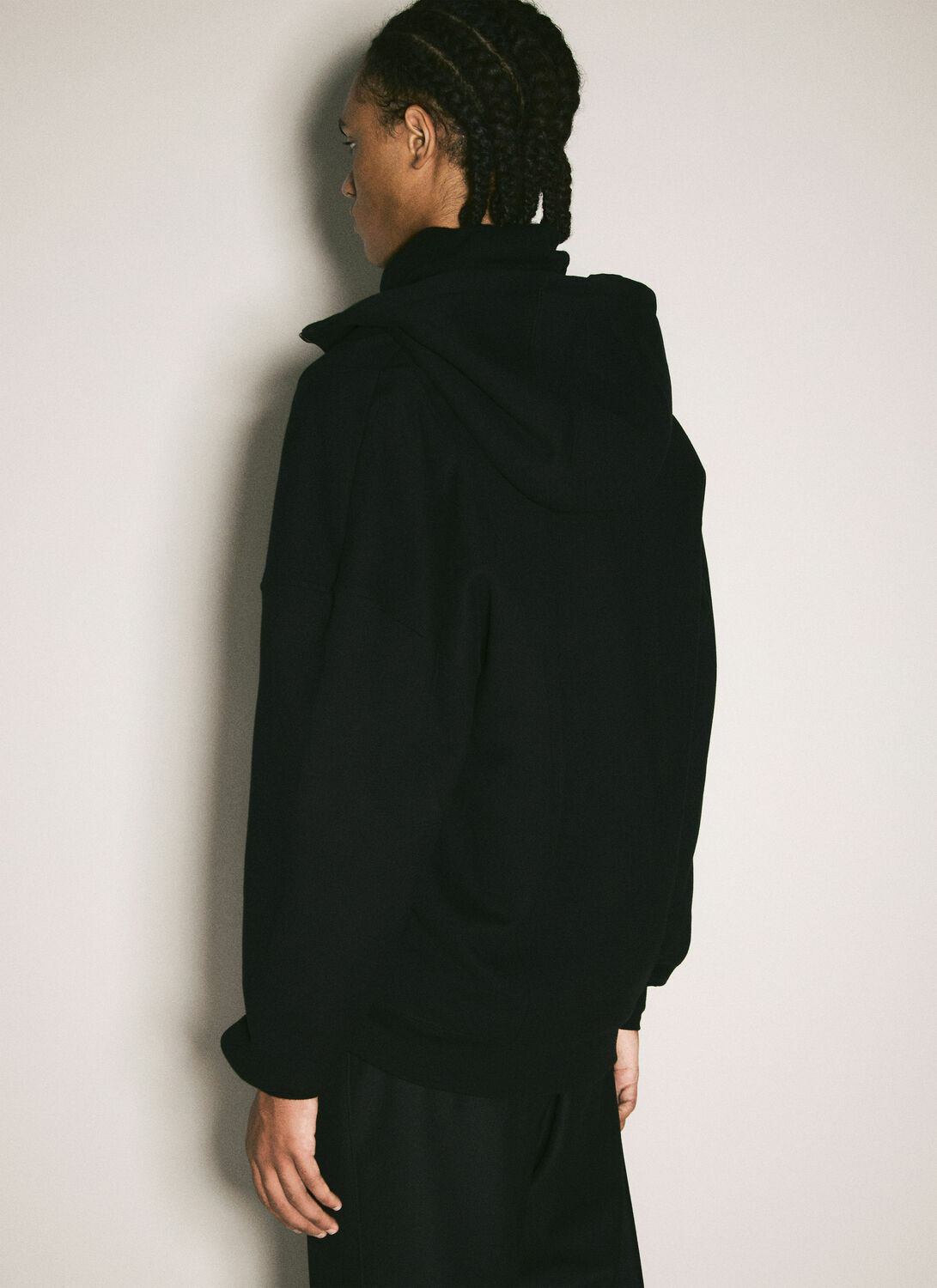 Saint Laurent Half-Zip Hooded Sweatshirt