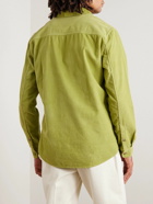 Folk - Garment-Dyed Cotton-Corduroy Shirt - Green