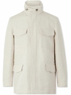 Loro Piana - Traveler Rain System® Cotton and Linen-Blend Field Jacket - Neutrals