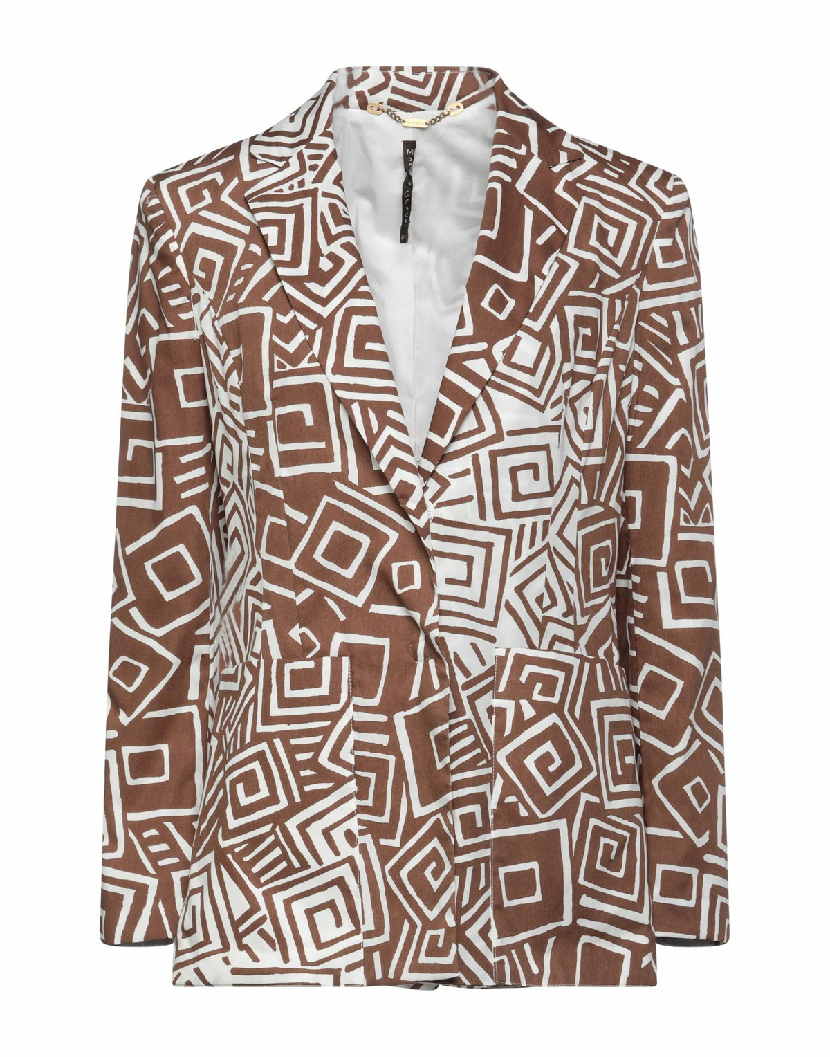 Manila Grace Womens Blazer in Brown