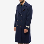 Gucci Men's Double Breasted Wool Coat in Blue