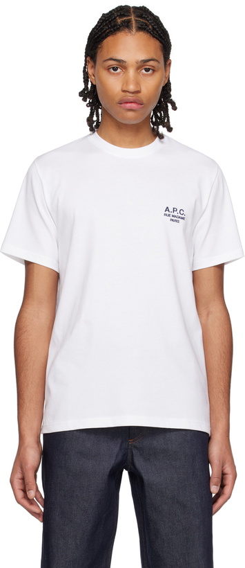 Photo: A.P.C. White Raymond T-Shirt