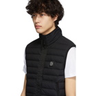 Stone Island Black Down Waistcoat Jacket