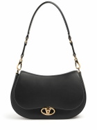 VALENTINO GARAVANI Saddle Logo Leather Shoulder Bag