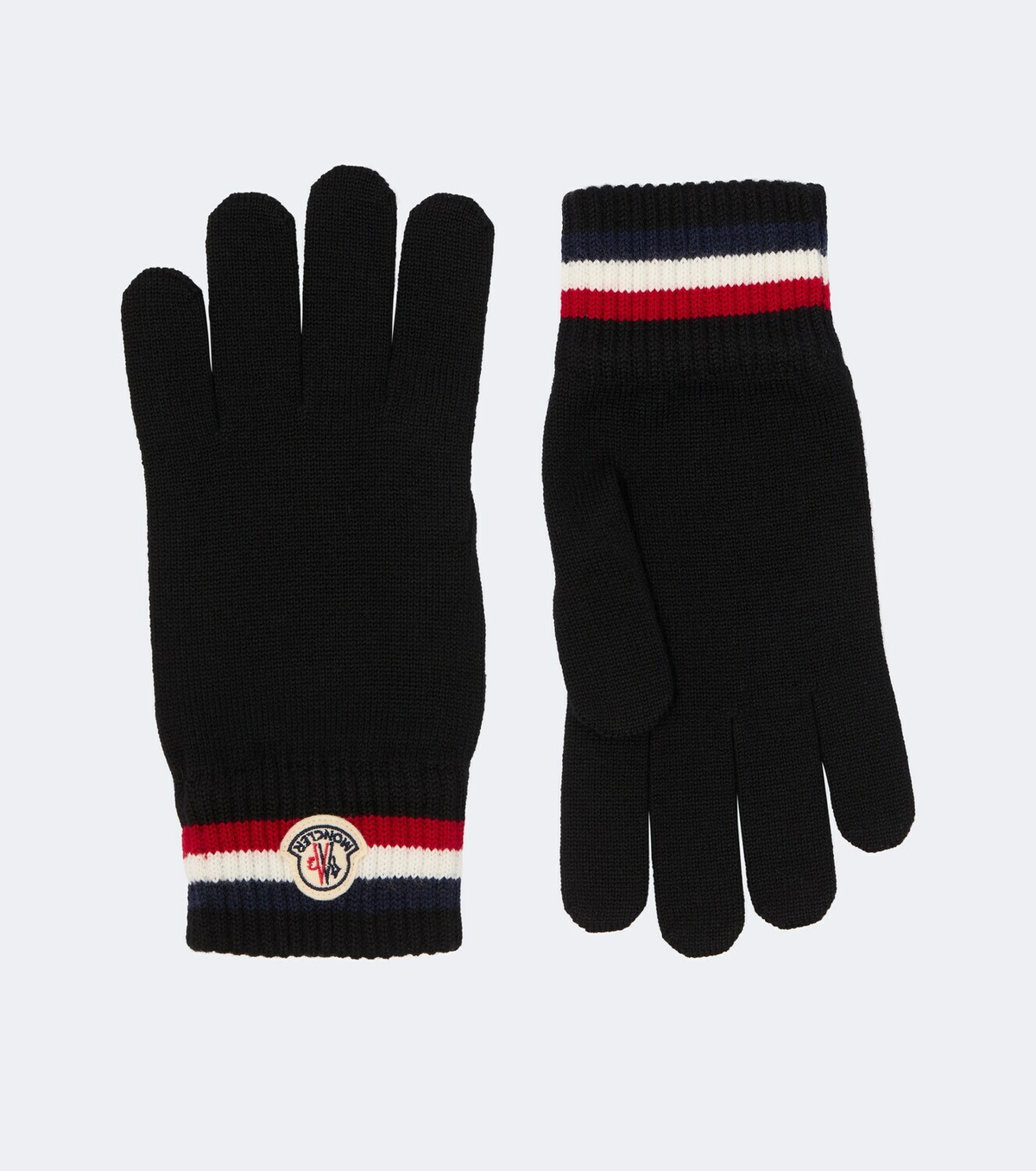 Moncler Logo wool gloves