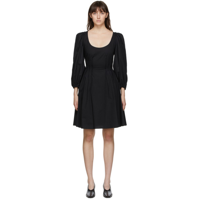 black spaghetti strap dress mini Night Rider Fit And Flare Mini Dress Black main image 0