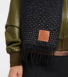 Loewe - Sequined wool and mohair scarf