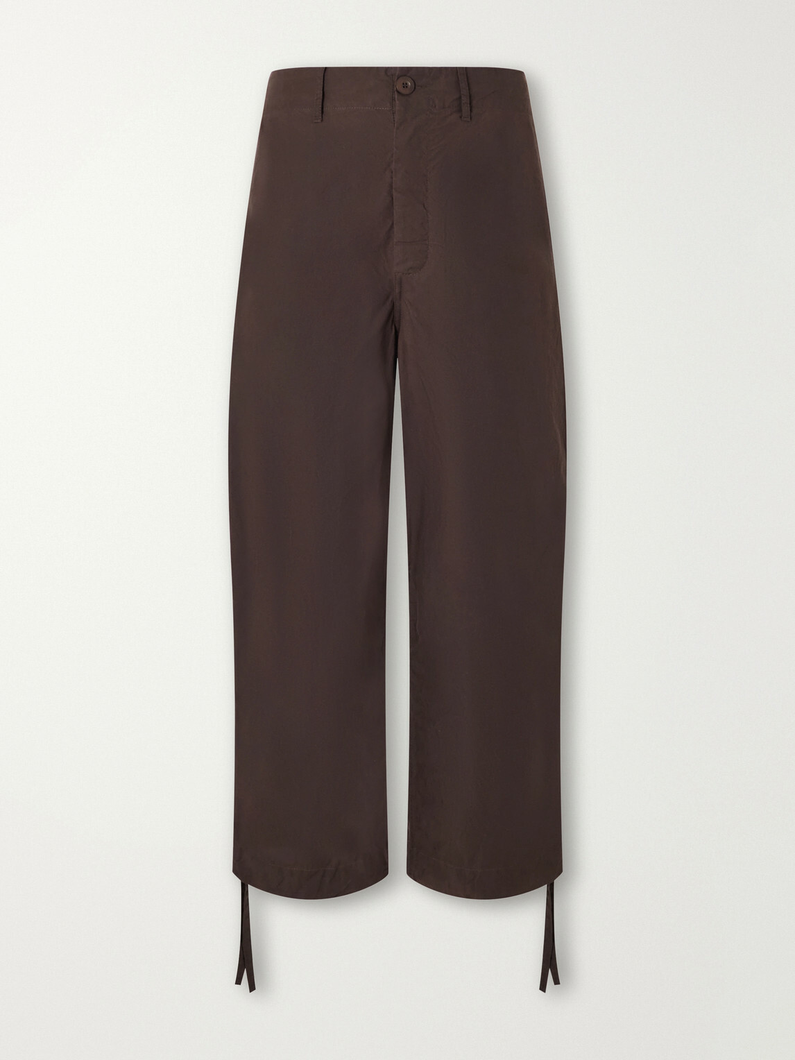 Casey Casey - Abel Wide-Leg Cotton Trousers - Brown
