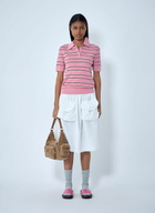 Miu Miu Striped Polo Shirt