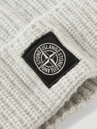 Stone Island - Logo-Appliquéd Ribbed Wool Beanie