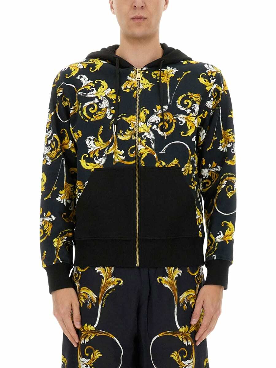 【versace】ラ コロンナ フーディ Gray 'La Colonna' Hoodie by Versace on Sale