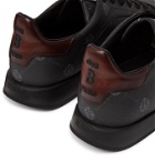 Berluti - Stellar Logo-Print Full-Grain Leather Sneakers - Black