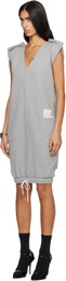 Maison MIHARA YASUHIRO Gray Reversed Sweat Pants Midi Dress