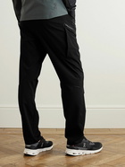 ON - Performance Trek Belted Stretch Recycled-Shell and Mesh Trousers - Black