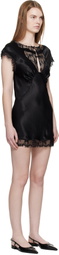 Collina Strada Black Waterlily Minidress