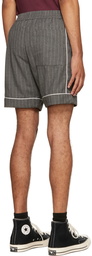 Rhude Gray Pinstripe Shorts