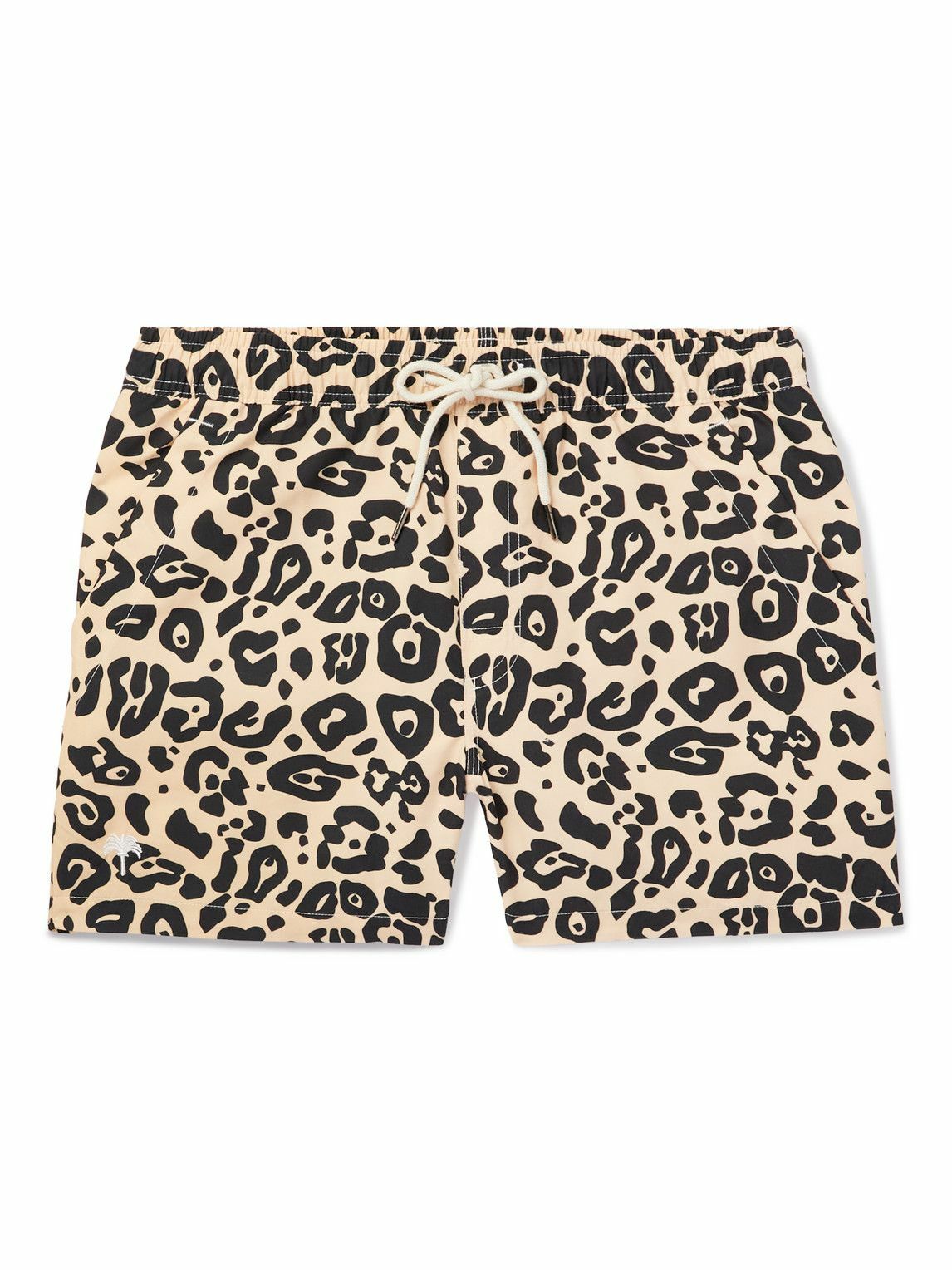 OAS - Straight-Leg Short-Length Leopard-Print Swim Shorts - Brown OAS