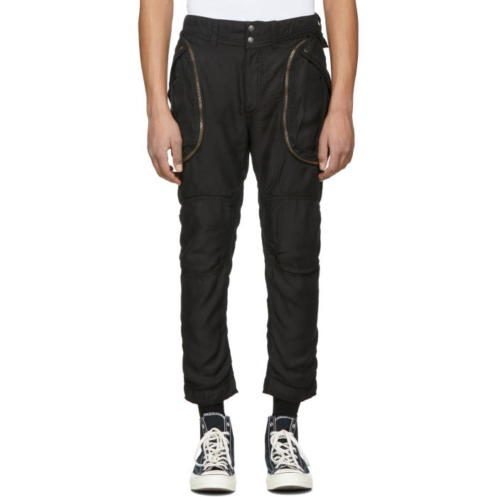 Photo: Faith Connexion Black Satin Cargo Pants 