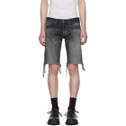 John Elliott Black Denim The Cast 2 Shorts