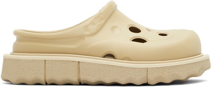 Photo: Off-White Beige Spongesole Meteor Sandals