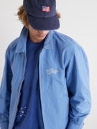 Cherry Los Angeles - Logo-Embroidered Paint-Splattered Shell Jacket - Blue