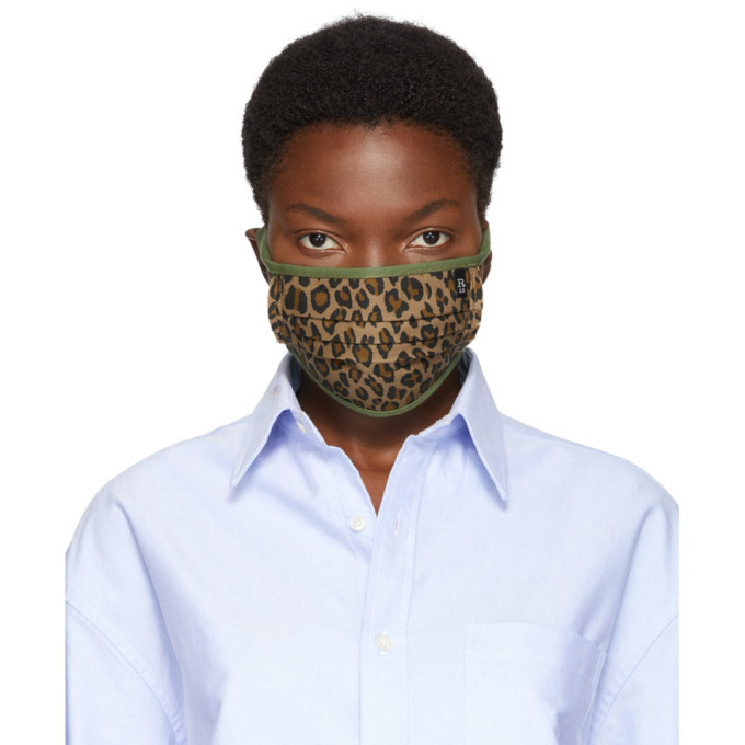 R13 Tan and Green Surplus Leopard Mask R13