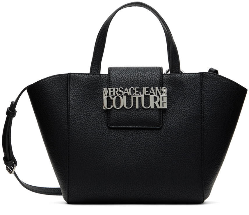 Versace Jeans Couture Black FauxLeather Tote Versace
