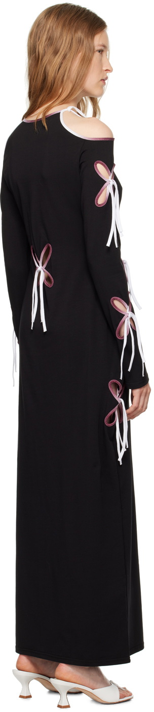 J.Kim Black Yin Yang Midi Dress