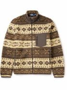 Polo Ralph Lauren - Shell-Trimmed Fleece-Jacquard Jacket - Brown