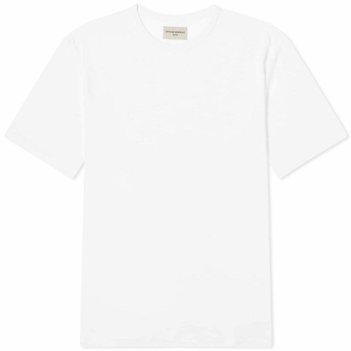Photo: Officine Generale Men's Officine Générale Pigment Dyed Linen T-Shirt in White